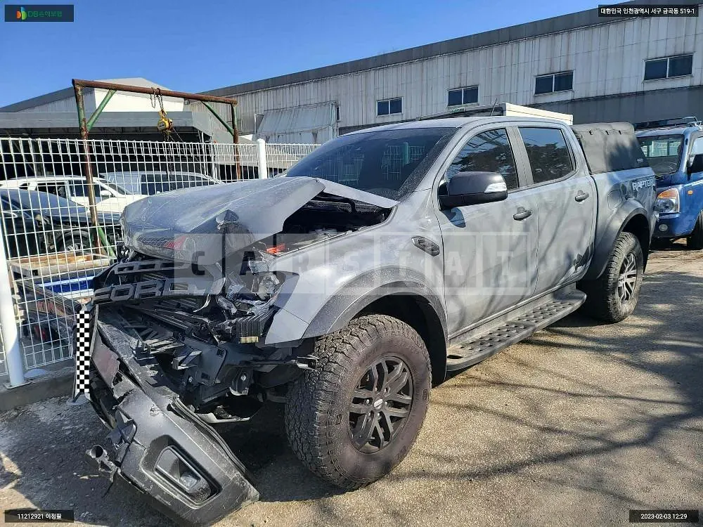 Photo 2 of 12: 2021 Ford Ranger Raptor, VIN 6FPPXXMJ2NMA30453 — Korean insurance auction