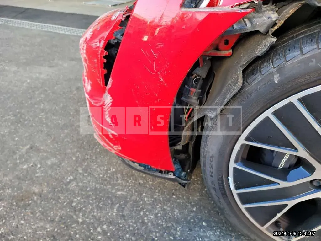 Photo 2 of 47: 2022 Porsche Tycan, VIN WP0AA2Y12NSA12384 — Korean insurance auction