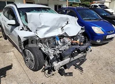 Photo 1 of 25: 2020 Hyundai Kona Electric (Kona Electric), VIN KMHK281GFLU095261 — Korean insurance auction
