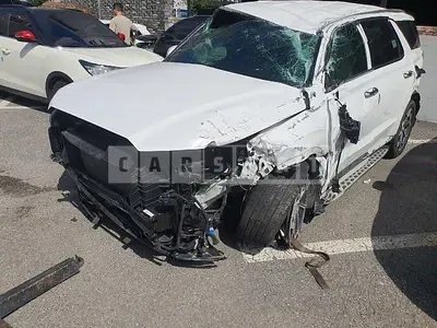 Photo 1 of 23: 2022 Hyundai Palisade, VIN KMHR581EDNU460118 — Korean insurance auction