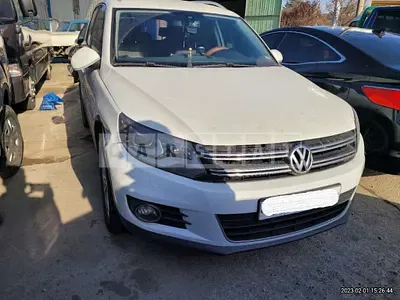 Photo 1 of 10: 2015 Volkswagen Tiguan 2.0 TDI Blue Motion, VIN WVGZZZ5NZFW523838 — Korean insurance auction