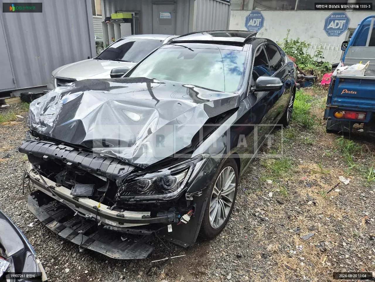 Photo 2 of 12: 2019 Hyundai Genesis G80, VIN KMHGL41DBLU341023 — Korean insurance auction