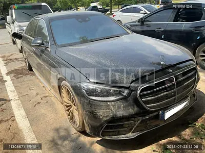 Photo 1 of 34: 2023 Mercedes-Benz S 500 4Matic, VIN W1K6G6DB1PA219774 — Korean insurance auction
