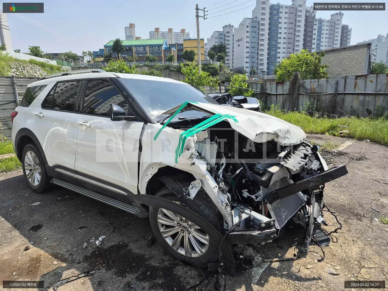 Photo 2 of 13: 2021 Ford Explorer 2.3, VIN 1FMSK8FH8LGD07504 — Korean insurance auction