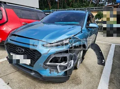 Photo 1 of 25: 2018 Hyundai Kona 1.6, VIN KMHK4815GJU085118 — Korean insurance auction