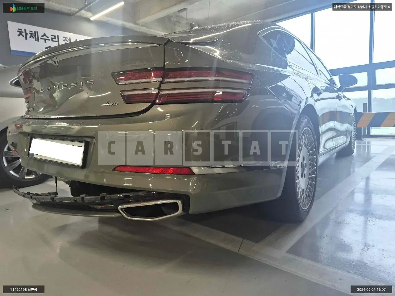Photo 2 of 7: 2020 Genesis G80, VIN KMTGB41CDMU048034 — Korean insurance auction