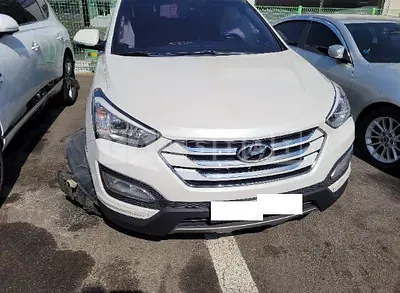 Photo 1 of 14: 2015 Hyundai Santa Fe, VIN KMHSW81UBFU492943 — Korean insurance auction