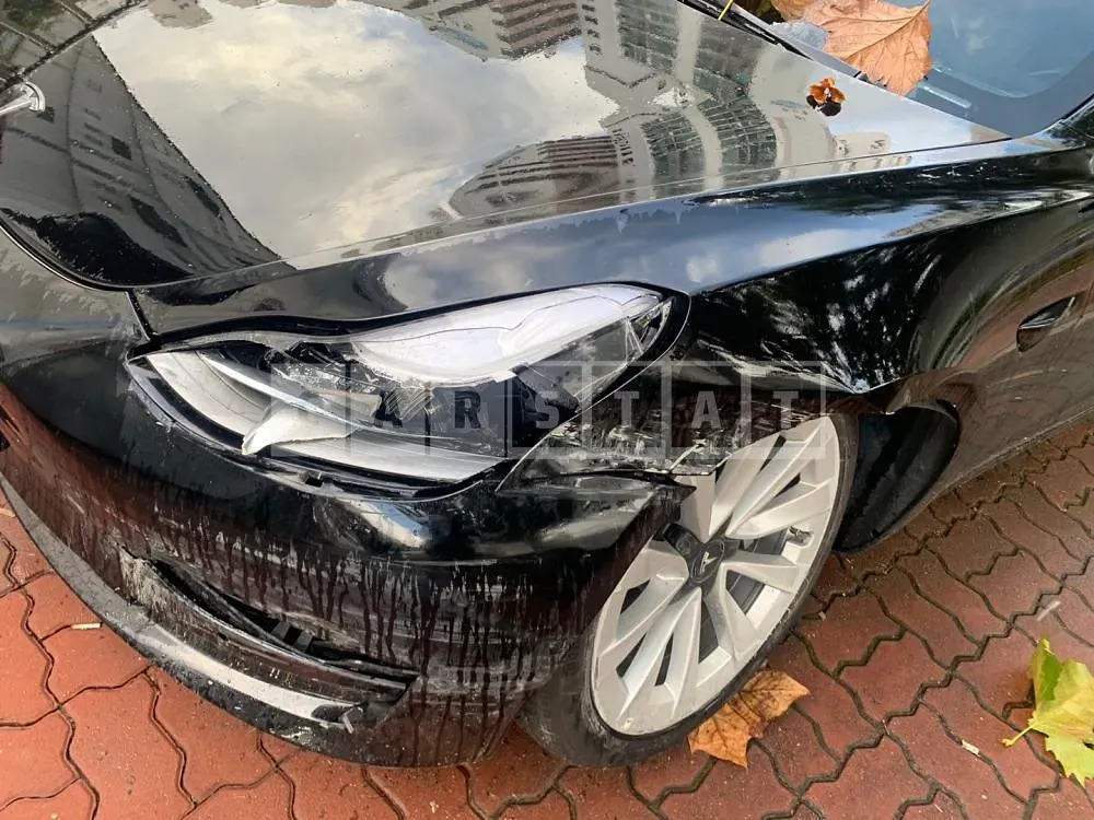 Photo 2 of 9: 2022 Tesla Model 3, VIN 5YJ3E1EA7NF313738 — Korean insurance auction