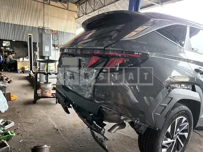 Photo 1 of 5: 2021 Hyundai Tucson, VIN KMHJC811BMU020476 — Korean insurance auction
