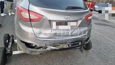 Photo 1 of 9: 2014 Hyundai Tucson, VIN KMHJT81VBFU017175 — Korean insurance auction