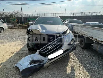 Photo 1 of 10: 2015 Hyundai Tucson, VIN KMHJT81VBFU976985 — Korean insurance auction