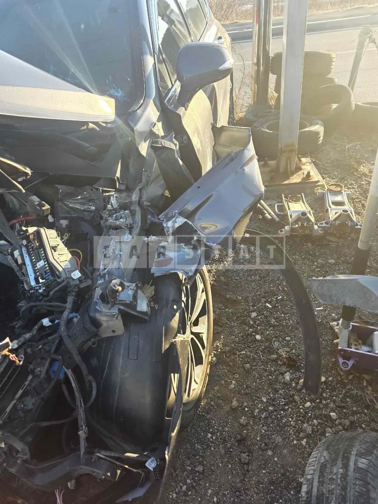 Photo 2 of 20: 2020 Hyundai Santa Fe, VIN KMHS281ABLU273539 — Korean insurance auction