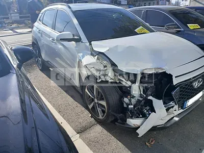 Photo 1 of 15: 2018 Hyundai Kona, VIN KMHK7815GJU042063 — Korean insurance auction