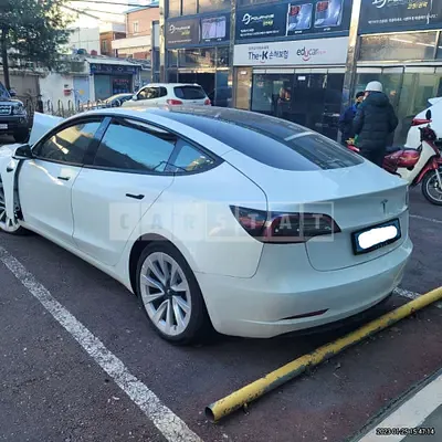 Photo 1 of 11: 2022 Tesla Model 3, VIN 5YJ3E1EA9NF313563 — Korean insurance auction