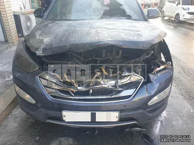 Photo 1 of 13: 2015 Hyundai Santa Fe 2.2 (4WD), VIN KMHSW81XDFU439728 — Korean insurance auction
