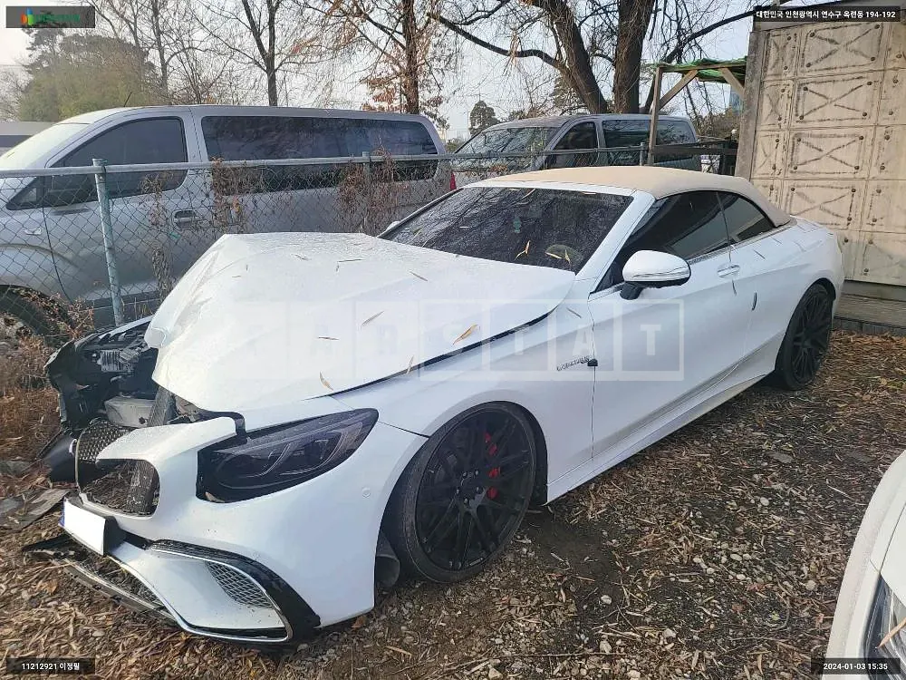 Photo 2 of 12: 2017 Mercedes-Benz S63 AMG 4Matic Carbriolet, VIN WDDXK7JB6HA028589 — Korean insurance auction