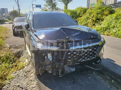 Photo 1 of 14: 2019 Hyundai Santa Fe, VIN KMHS381ABKU043304 — Korean insurance auction