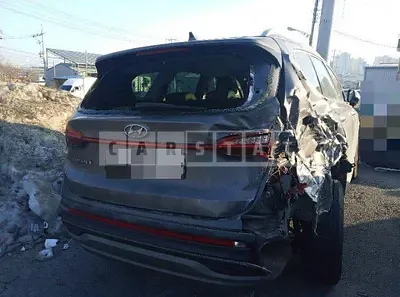 Photo 1 of 6: 2020 Hyundai Santa Fe TM, VIN KMHS381HGMU311503 — Korean insurance auction