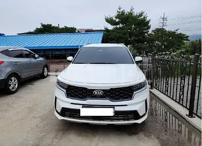Photo 1 of 14: 2021 Kia Sorento, VIN KNARM81BGMA008288 — Korean insurance auction