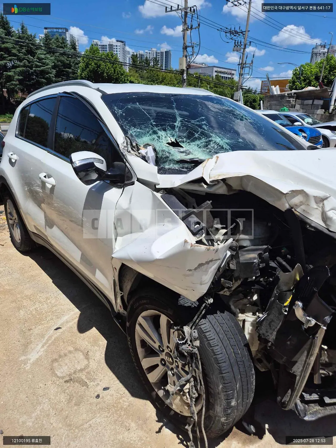 Photo 2 of 7: 2016 Kia Sportage, VIN KNAPM813DGK153738 — Korean insurance auction