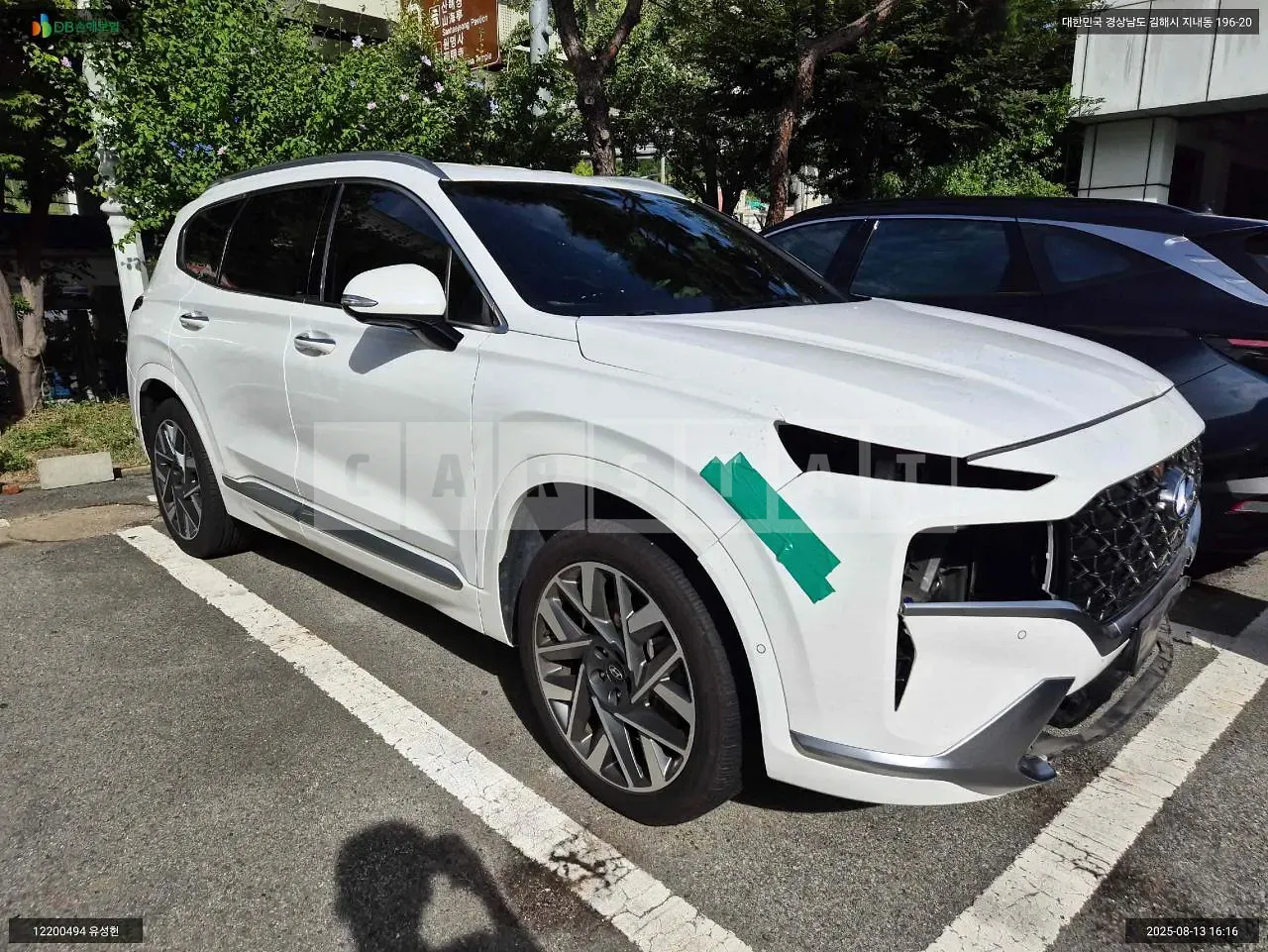 Photo 2 of 48: 2020 Hyundai Santa Fe, VIN KMHS581HGMU315152 — Korean insurance auction