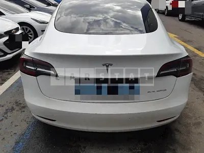 Photo 1 of 18: 2021 Tesla Model 3 Long Range, VIN 5YJ3E1EB8MF912302 — Korean insurance auction