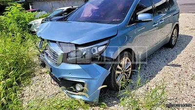 Photo 1 of 14: 2015 Kia Carnival, VIN KNAME81ABFS025594 — Korean insurance auction