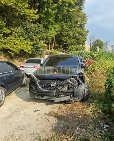 Photo 1 of 16: 2018 Hyundai Tucson, VIN KMHJ2815GJU568091 — Korean insurance auction