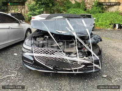 Photo 1 of 17: 2021 Genesis G80, VIN KMTGA41BDNU120857 — Korean insurance auction