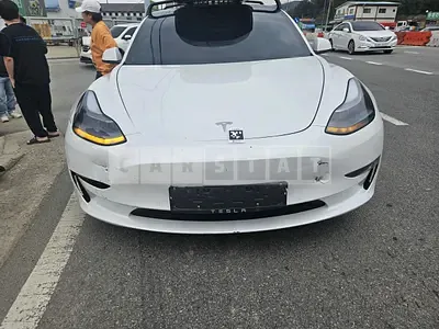 Photo 1 of 9: 2021 Tesla Model 3 Long Range, VIN 5YJ3E1EB6MF947422 — Korean insurance auction