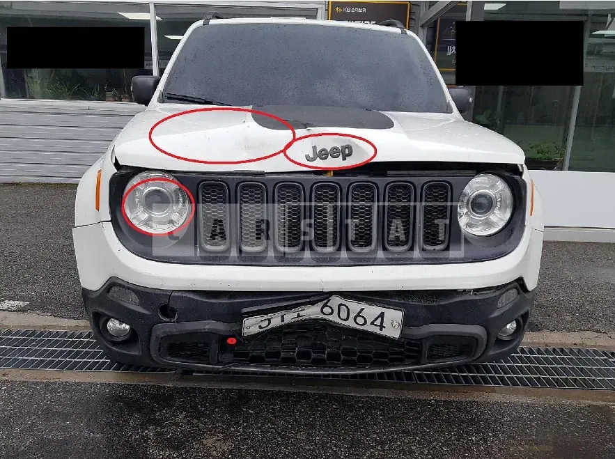 Photo 2 of 13: 2018 Jeep Zip Renegade, VIN 1C4BU0000JPJ05222 — Korean insurance auction