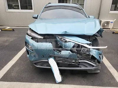 Photo 1 of 42: 2019 Hyundai Kona Electric, VIN KMHK381GFKU029477 — Korean insurance auction