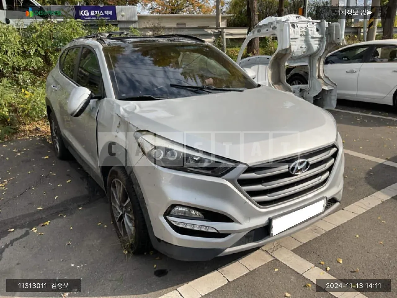 Photo 2 of 19: 2018 Hyundai Tucson, VIN KMHJ381ABJU654978 — Korean insurance auction