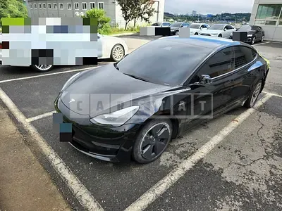 Photo 1 of 5: 2021 Tesla Model 3 Long Range, VIN 5YJ3E1EBXMF947150 — Korean insurance auction