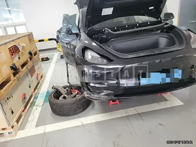 Photo 1 of 72: 2022 Tesla Model Y Performance, VIN 7SAYGDEF3NF500782 — Korean insurance auction