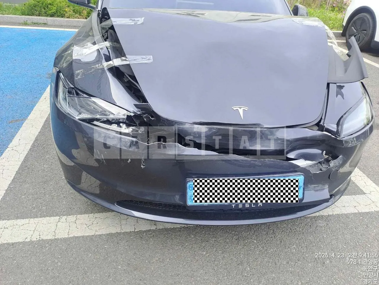 Photo 2 of 22: 2024 Tesla Model 3 RWD, VIN LRW3E7FSXRC253111 — Korean insurance auction
