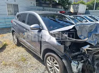 Photo 1 of 15: 2017 Hyundai Tucson, VIN KMHJ281ABHU320037 — Korean insurance auction