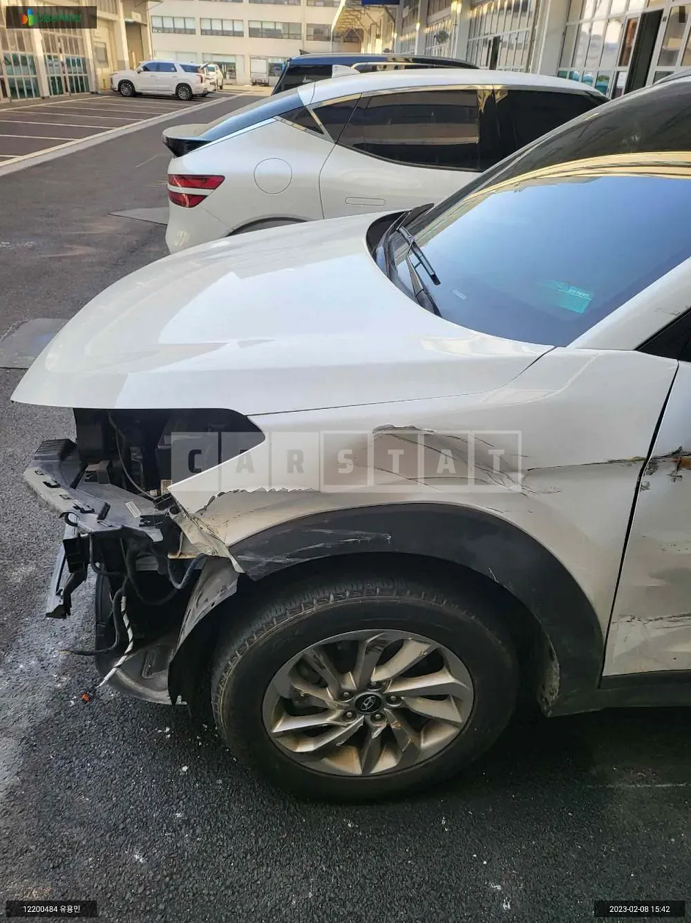 Photo 2 of 13: 2018 Hyundai Tucson, VIN KMHJ3815GJU737196 — Korean insurance auction