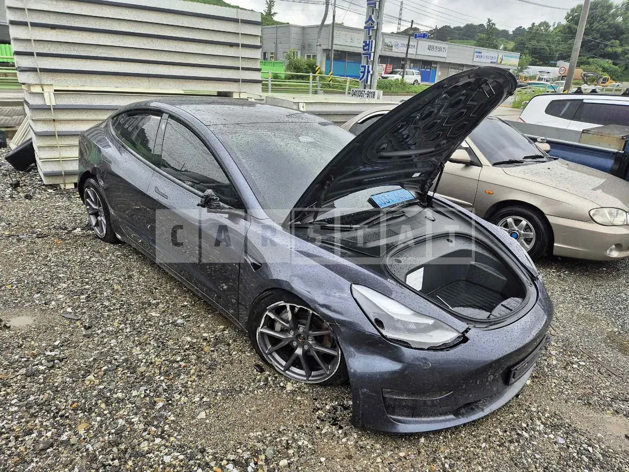 Photo 2 of 26: 2022 Tesla Model 3 Long Range, VIN 5YJ3E1EB4NF377356 — Korean insurance auction