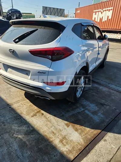 Photo 1 of 15: 2017 Hyundai Tucson, VIN KMHJ281ABJU485064 — Korean insurance auction