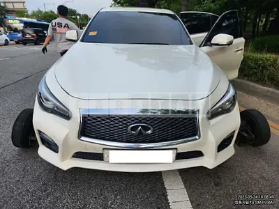 Photo 1 of 26: 2015 Infiniti Q50S Hybrid, VIN JNKAV71E4FM540296 — Korean insurance auction