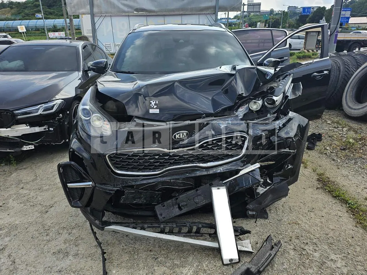 Photo 2 of 7: 2019 Kia Sportage, VIN KNAPN813BLK792690 — Korean insurance auction