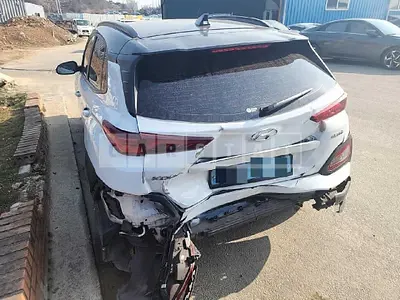 Photo 1 of 8: 2021 Hyundai Kona, VIN KMHK381GFLU116523 — Korean insurance auction