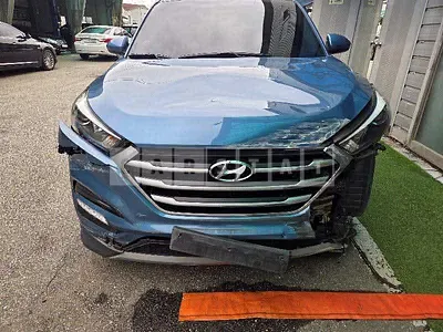 Photo 1 of 46: 2017 Hyundai Tucson, VIN KMHJ281ABJU532915 — Korean insurance auction