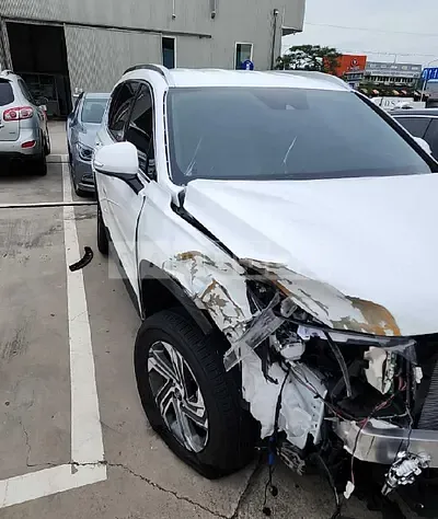 Photo 1 of 24: 2023 Hyundai Santa Fe, VIN KMHS381LGPU492034 — Korean insurance auction