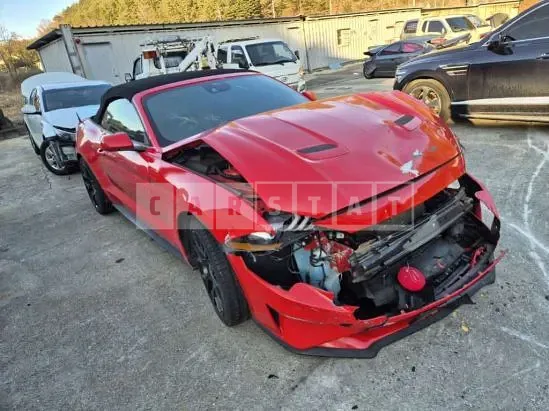 Photo 2 of 11: 2021 Ford Mustang 2.3 Convertible, VIN 1FATP8UH9M5112589 — Korean insurance auction