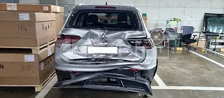 Photo 2 of 18: 2018 Volkswagen Tiguan 2.0 TDI, VIN WVGZZZ5NZJW935485 — Korean insurance auction