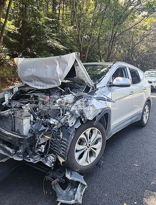 Photo 2 of 20: 2014 Hyundai Santa Fe, VIN KMHSW81XBFU400029 — Korean insurance auction