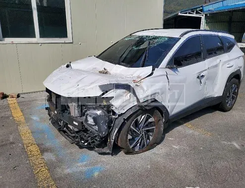 Photo 2 of 19: 2021 Hyundai Tucson, VIN KMHJC811BMU017237 — Korean insurance auction