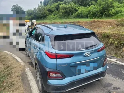 Photo 1 of 10: 2019 Hyundai Kona Electric, VIN KMHK381GFKU045359 — Korean insurance auction